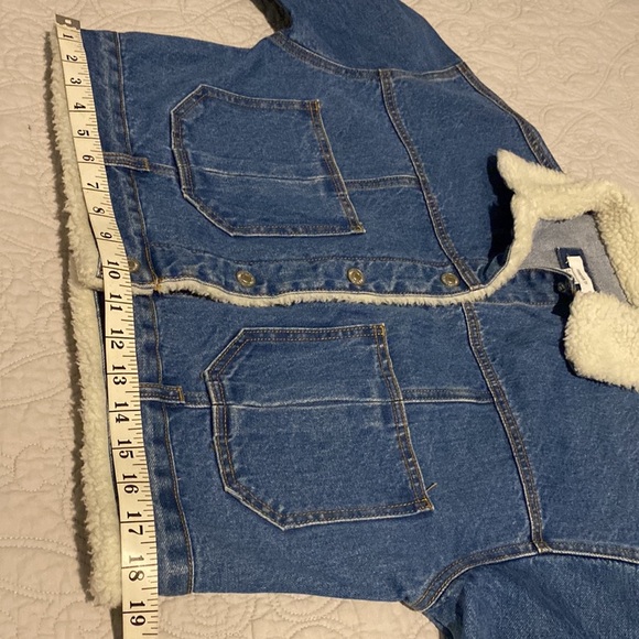 Forever 21 Denim Fur Jacket - Picture 7 of 10